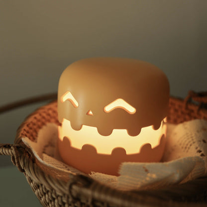 Pumpkin Ambience Night Light – Silicone Bedside Lamp for Kids