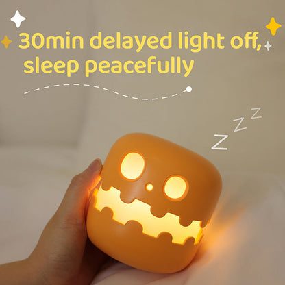 Pumpkin Ambience Night Light – Silicone Bedside Lamp for Kids