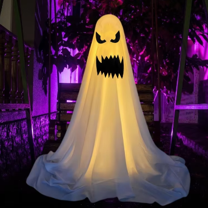 Hanging Ghost Face Halloween Decoration – Small & Large