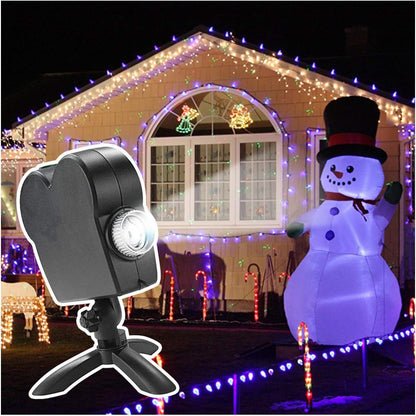 Halloween & Christmas Window Projector – 12-Pattern HD Holiday Light Projector