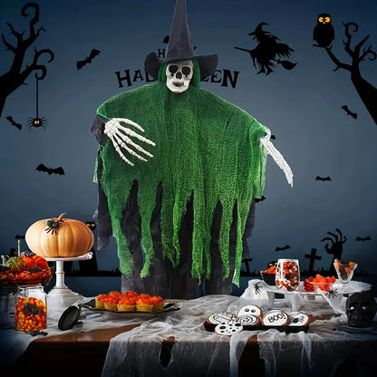 Hanging Ghost Halloween Decoration – Day of the Dead Witch Ghost, 4 Colors
