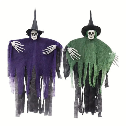 Hanging Ghost Halloween Decoration – Day of the Dead Witch Ghost, 4 Colors