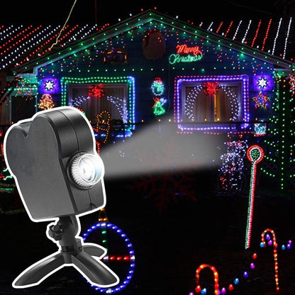 Halloween & Christmas Window Projector – 12-Pattern HD Holiday Light Projector