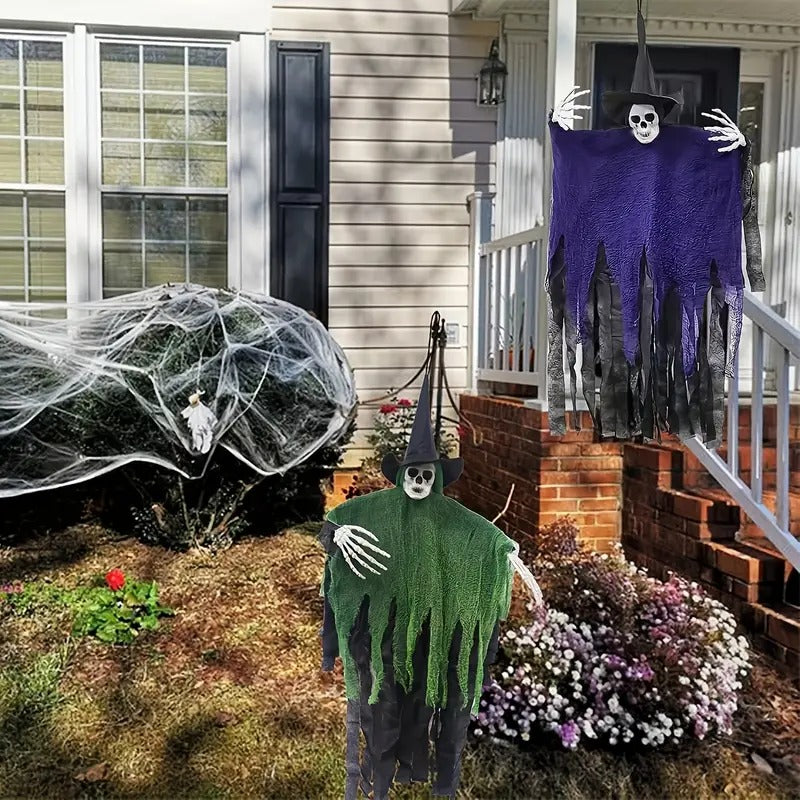 Hanging Ghost Halloween Decoration – Day of the Dead Witch Ghost, 4 Colors