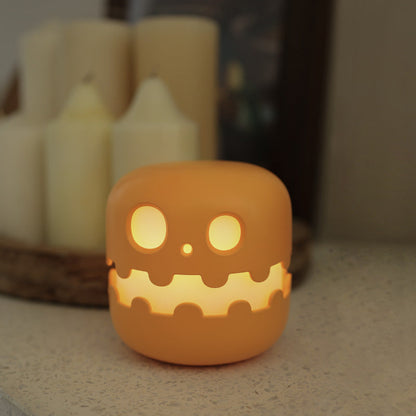 Pumpkin Ambience Night Light – Silicone Bedside Lamp for Kids