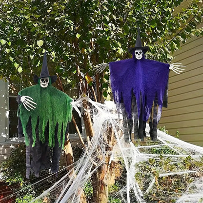 Hanging Ghost Halloween Decoration – Day of the Dead Witch Ghost, 4 Colors
