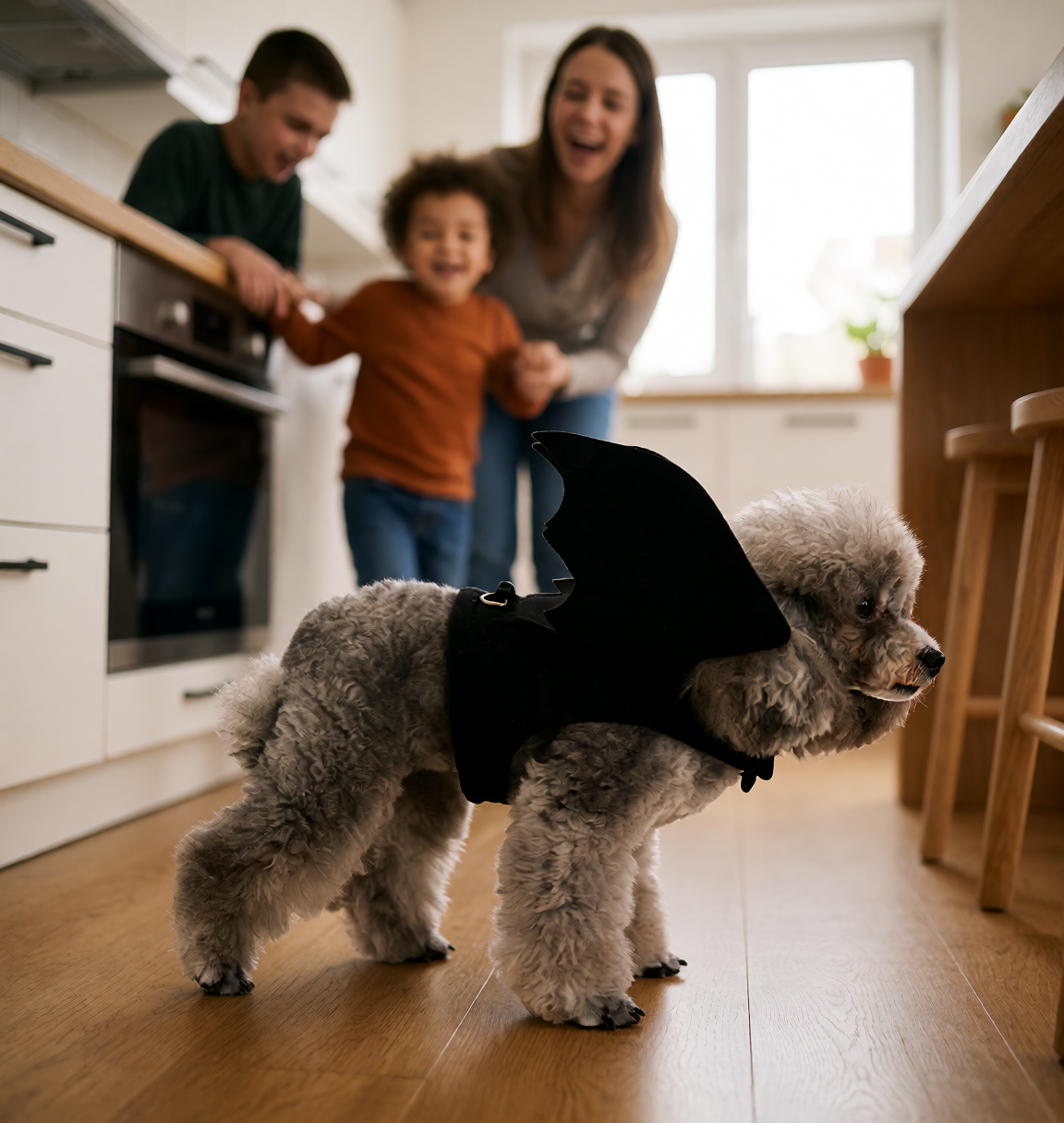 Bat Wings Pet Costume – Halloween Costume for Dogs & Cats, Large